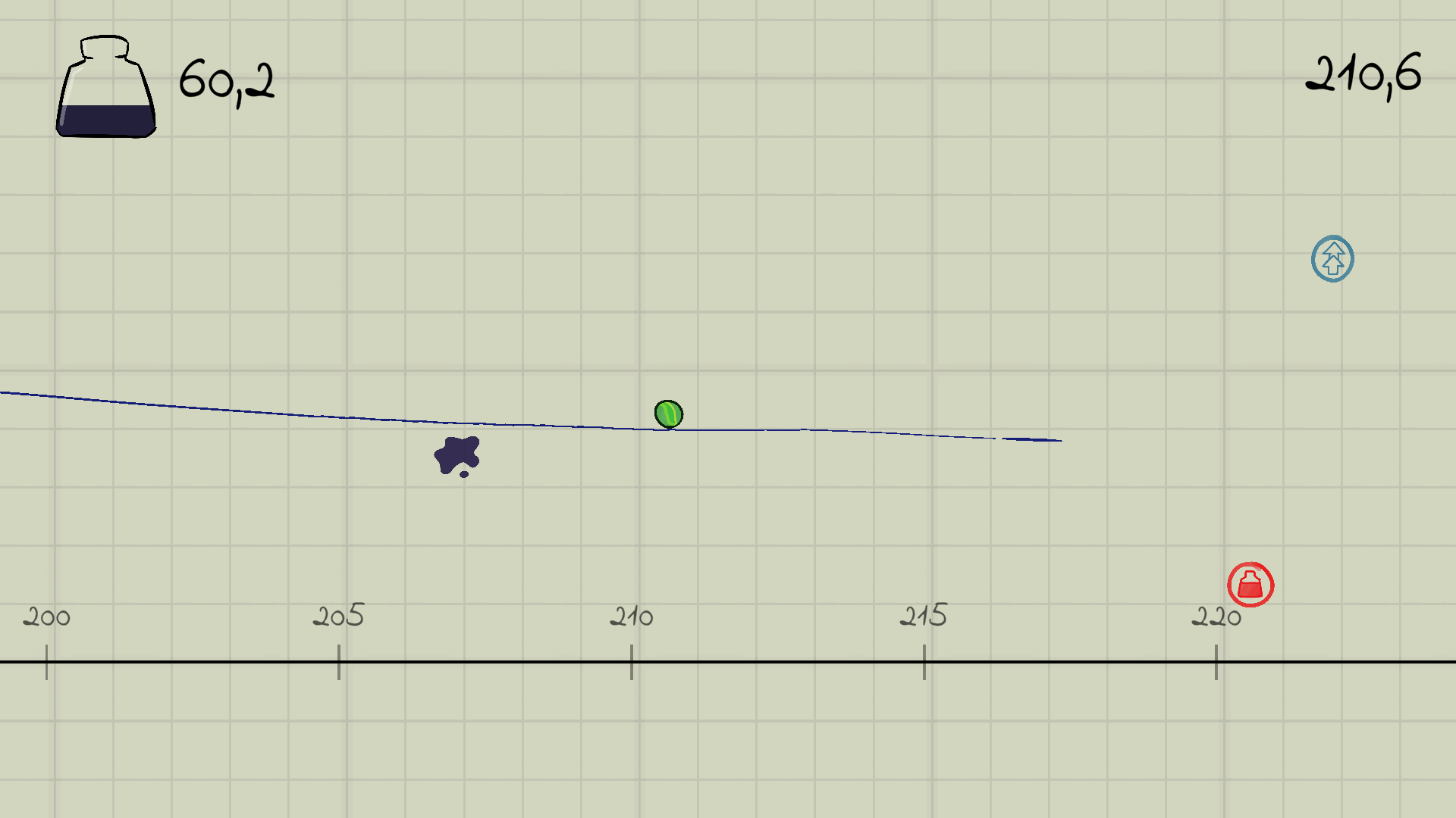 Doodle Ball, a hand-drawn game with a ball rolling along a line.